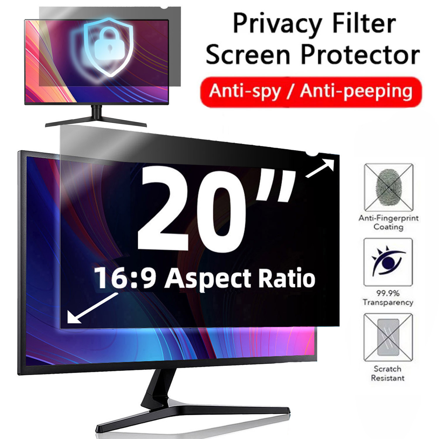 Privacy Screen Filter - Filtre d'écran de confidentialité pour ordinateur