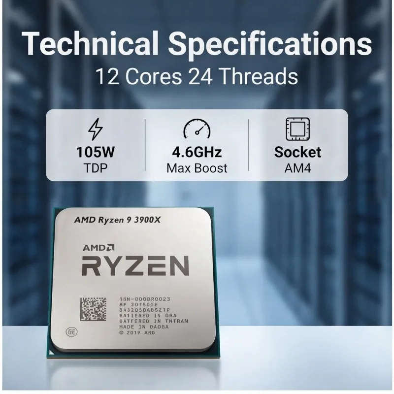 Processeur AMD Ryzen 9 3900X p - Amd Cpu Ryzen 9 avis et prix