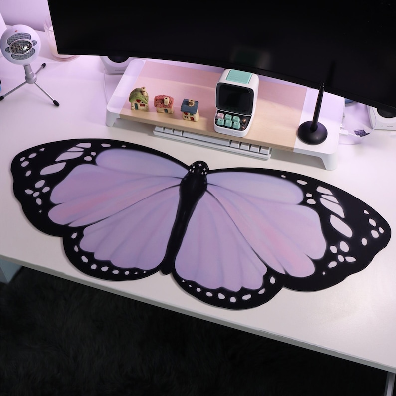 Tapis de bureau papillon lilas - Laptop Accessories Protector avis et prix