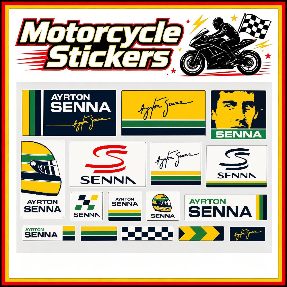 Autocollants A-Ayrton S-Senna  - Laptop Accessories Ideas avis et prix